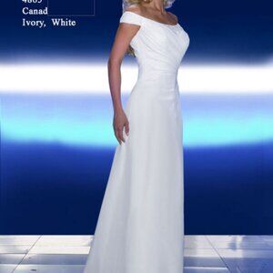Wedding Gown by Destiny | White off-shoulder | Size 14